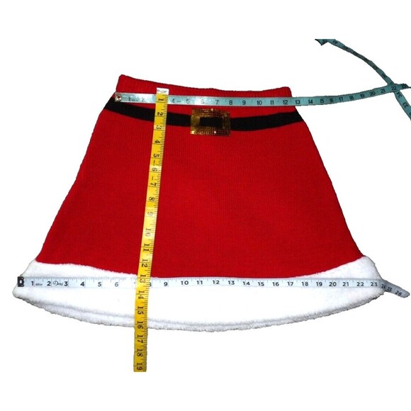 Derek Heart Santa Skirt Size Small Worn 1x Knit Christmas Party Holiday Festive - Picture 8 of 11